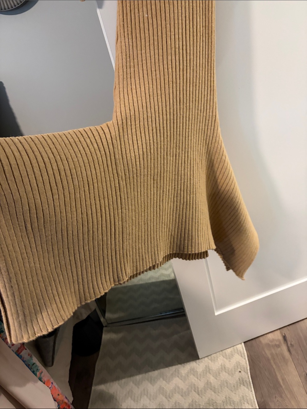 FashionNova Bria Belted Dress mocha Elegant Tan Knit Dress size XS - Picture 16 of 16